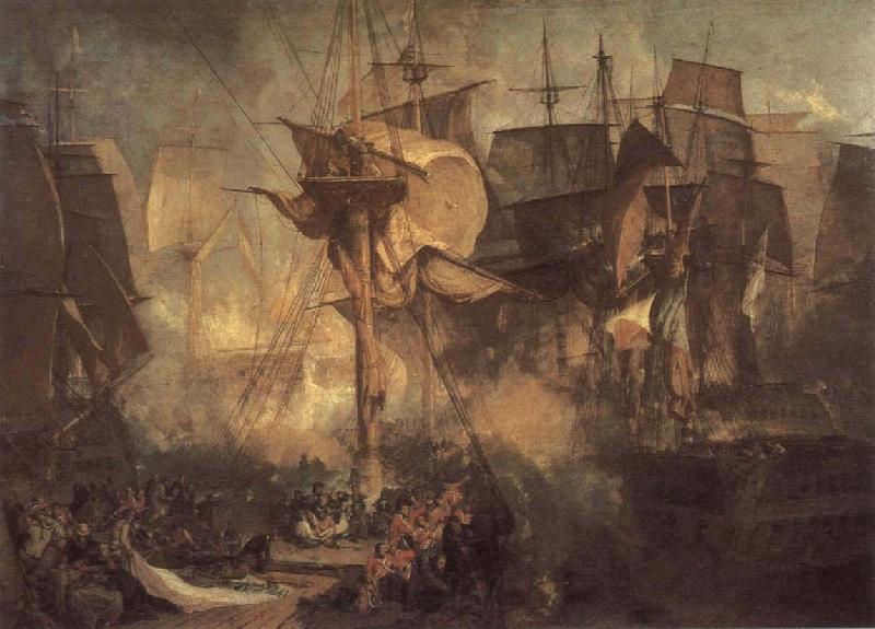 Joseph Mallord William Turner Sea fight Norge oil painting art